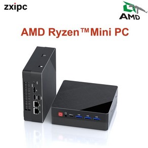 미니PC 라이젠 ZXIPC AMD Ryzen7 4800H 5800U Ryzen5 4500U 5500U 미니 PC 컴퓨터 게임용 포켓 듀얼 LAN 와이파이 6 NUC 오피스 DDR4, 없음, 없음, 16) AMD Ryzen5-4500U - 32G DDR