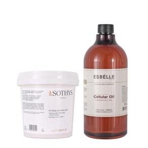 소티스 쓰리 솔트필링 바디스크럽1L+에스벨르 셀룰라 바디오일 1000ml, 1개, 1L