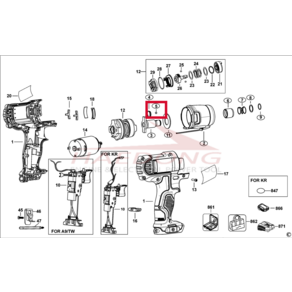 당일발송 [부품번호 5번] 디월트 DCF815용 볼 N022764