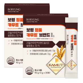 보령 정품 카무트 효소 브랜드 밀, 2개, 90g