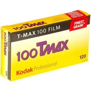 코닥 857 2273 프로페셔널 100 Tmax 흑백 네거티브 필름 120ISO 5롤 팩, 5개