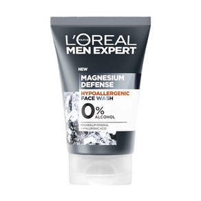 L'Oeal Men 로레알 남성 엑스퍼트 마그네슘 디펜스 페이스 워시 100ml LOeal Magnesium Defence Wash, 1개