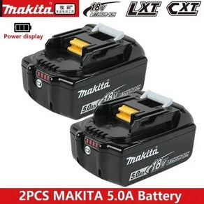 마키타배터리 호환 BL1850 fo makita 18v 6ah oiginal 배터리 bl1830 bl1860 bl1850B tool batteies compatible 18, 2개, 1) 하늘색