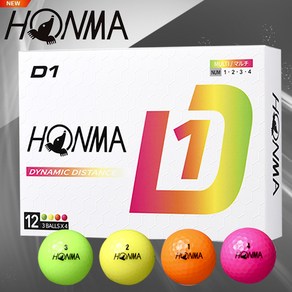 혼마코리아 2024 HONMA D1 골프공(혼합색상)(12구)