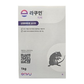 라쿠민티피1kg+쥐그릇 10개씩 쥐박멸 퇴치 잡는법 덫 트랩 살서제 라쿠민페이스트 바이엘, 1개