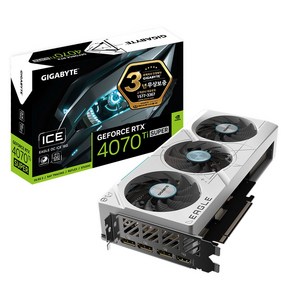 GIGABYTE 지포스 RTX 4070 Ti SUPER EAGLE OC ICE D6X 16GB 제이씨현 그래픽카드, 선택없음