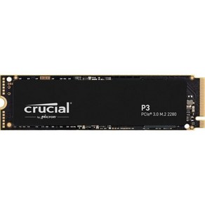 Cucial P3 4TB PCIe 3.0 3D NAND NVMe M.2 SSD (CT4000P3SSD8), 500GB