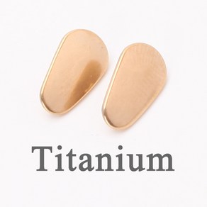 Titanium 티타늄 코받침 골드색코패드 나사체결형