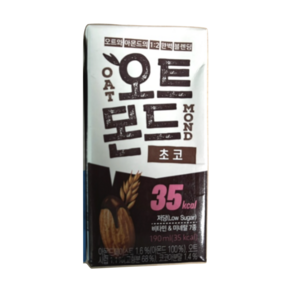 [지노앤코] 롯데칠성 오트몬드 저당 초코, 24개, 190ml