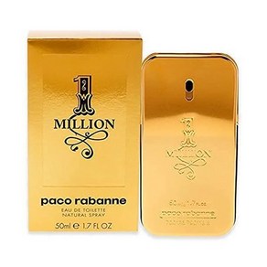 Paco Rabanne 1 Million Paco Rabanne 오드뚜왈렛 스프레이 1.7 Fl Oz 50 Ml 라이트 그린, A blend of a citus and floal, 1개