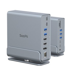 Soopii 15in1 USB4 C타입 멀티 포트 허브 독 썬더볼트 확장 DS151, 1개