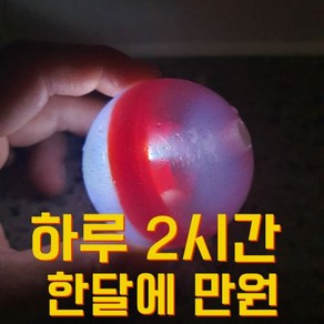 광원 교체가능 야광파크골프공 반디볼, 1개, 1개입, 형광(랜덤)