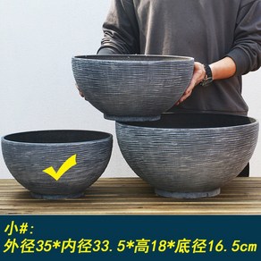 35CM 대형 수반 돌수반 흰색 작은 돌학 옹기 수경 북유럽 45cm, 인조석회 스몰 구경 35cm