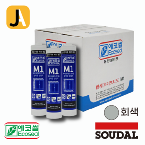 수달 동양실리콘 M1 우레탄실리콘 회색 박스 25개 에코씰 하이브리드 변성 실란트