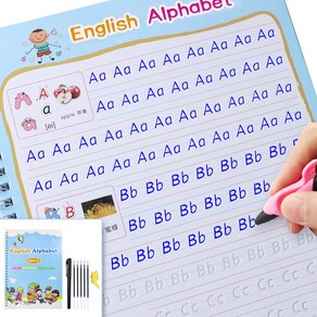 유아 영어 ABC 알파벳 재사용 카피북 학습 편지 키즈 홈스쿨 워크북, Alphabet