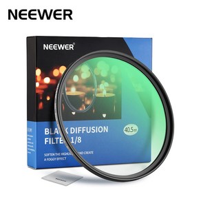 NEEWER Black Diffusion 1/8 Cinematic Effect Filte / 블랙미스트 / 니워 / 정품, 40.5mm, 선택없음