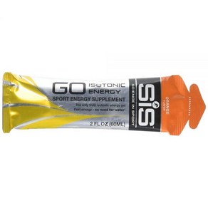 SIS Isotonic Enegy Gels 22g 속효성 탄수화물 모든 운동선수를 위한 지구력 스포츠 영양 사이클링 달리기 및 철인 3종 경기를 위한 에너지 젤 오렌지 -, 주황색, 2.03 Fl Oz (Pack of 6), 6개, 60ml