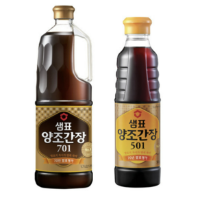 샘표 양조간장701 1.8L + 양조간장501 500ml, 1.7L, 1세트