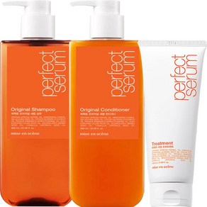 [미쟝센] 퍼펙트세럼 오리지널 680ml 샴푸 + 컨디셔너 + 트리트먼트180ml, 1개