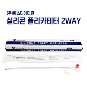 에스디메디칼 폴리카테터 2WAY 비뇨기과용범용튜브카테터 10개입 10FR~24FR, 2WAY 16F(10개입), 1개