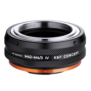 K&F CONCEPT M42-M4/3 IV PRO 렌즈변환 어댑터 무반사코팅 적용, 1개