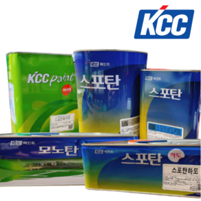 KCC 스포탄 모노탄 우레탄 상도 중도 하도 (회색/녹색) 4kg, 모노탄 상도(회색) 3.6L, 1개