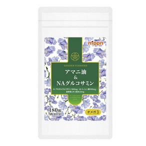 닛픈 오메가3 아마인유 앤 NA글루코사민 소프트젤, 1개, 180정