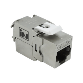 인네트워크 CAT6A STP 툴리스 키스톤잭 [IN-S6ATLS], 실버, 1개, 3cm