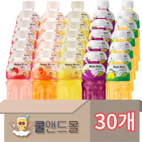 [쿨앤드몰] 모구모구 5가지맛 리치6 복숭아6 파인애플6 포도6 망고6, 30개, 320ml