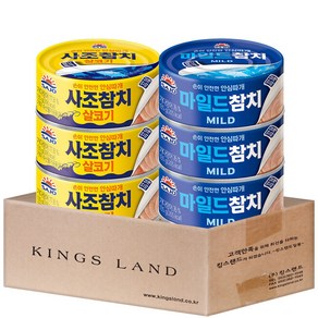 사조 참치135g (살코기3+마일드3), 135g, 1세트