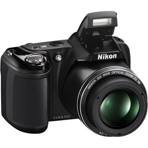 니콘 COOLPIX L330 20.2MP 디지털 카메라 검은색과 새 케이스