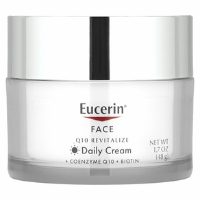 유세린 Eucein Q10 리바이탈라이즈 데일리 크림 페이스 향료 무함유 48g(1.7oz) EUC-63413, 1개, 48g