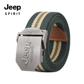 JEEP SPIRIT 남자 캐쥬얼 스트라이프 버클 벨트 T0498