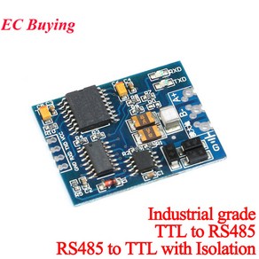 [툴스피어] MAX485 TTL to Tun RS485 모듈 레벨 변환 485 직렬 UART MAX485CSA RS 485 아두이노 3 3V 5V 전자 DIY 키트, 금, 1개