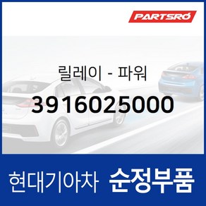 순정 파워 릴레이 (3916025000) 그랜저TG 쏘나타NF 아반떼HD I30/I30CW 그랜드 스타렉스 아반떼 하이브리드 그랜드 스타렉스 특장 현대모비스부품몰, 1개