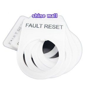 (샤인몰) 아크릴 분전반 조작 스위치(가락지)명판/낱개 배전반명판 25파이 FAULT RESET-, 1개