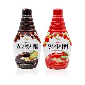 CW 빙수재료/ 패밀리시럽/ 딸기 초코렛 선택담기, 520g, 1개