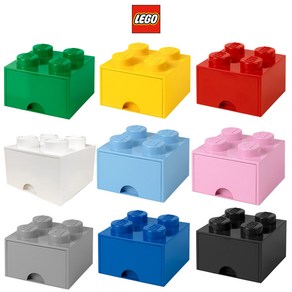 [LEGO] 레고 블럭 서랍형 장난감 정리함 4구, 서랍형 정리함4 - 블랙, 1개