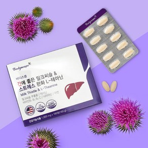 테아닌과 밀크씨슬 간건강 영양제 1000mg x 160정, 1개