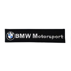 와펜 D802 - 레이싱 BMW Motorsport 사각 마크 패치 와펜