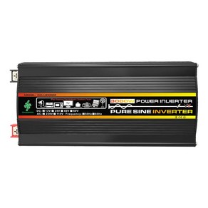 차량용 스마트 인버터 듀얼 USB 디지털 전원 순수 사인파 자동차 기기 RV용 3000 W 4000 6000 8000W, 3000w, 1개