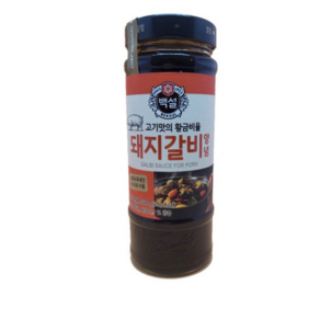 백설 돼지갈비양념 500g, 1개