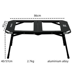캠핑테이블 미니테이블 알루미늄 합금 테이블 경량 휴대용 야외 캠핑 바베큐 쿨 장비 2 유닛