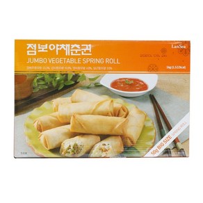 오너트리 에어프라이어 요리 점보야채춘권 1 000g (50g x 20ea) 에피타이저, 1kg, 6개