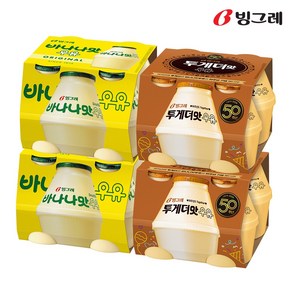 빙그레 투게더맛 우유 240ml 8개+바나나맛 우유 240ml 8개, 8개