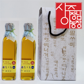 상주이장님농장 국산 저온압착 들기름 2구 선물세트, 2개, 300ml