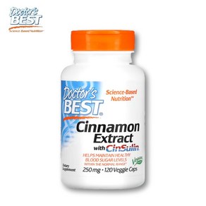 닥터스베스트 시나몬 추출물 신술린 125mg 120베지캡슐 Docto's Best Cinnamon Extact with CinSulin 125mg, 120정, 1개