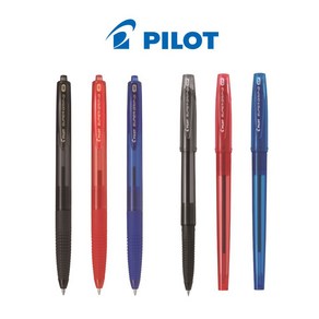 PILOT 파이롯트 슈퍼그립G SUPER GRIP G 볼펜, 노크식 1.0mm 블랙