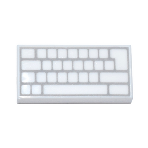 레고 소품 컴퓨터 키보드 타일 Tile 1 x 2 with Compute Keyboad Blank Keys Patten 3069bpb0856