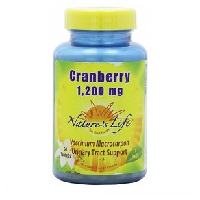 네이쳐스 라이프 Natue's Life Canbey 크랜베리 1200mg 60정, 1개, 1개